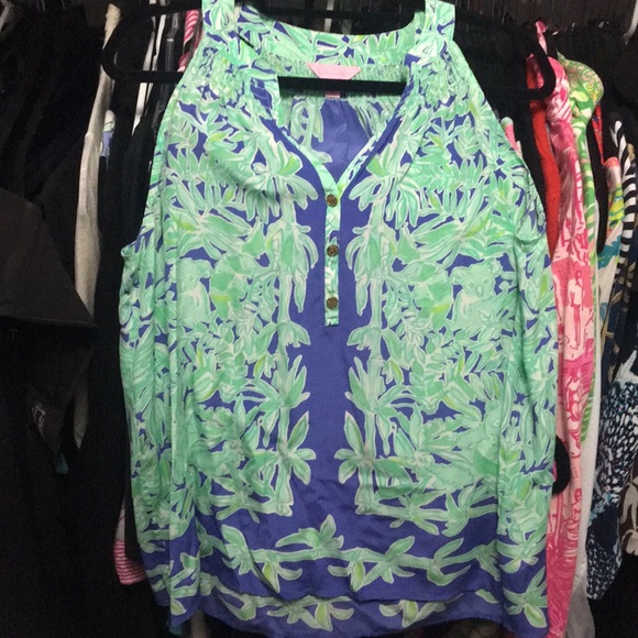 Lilly Pulitzer Tops - Lilly Pulitzer NWOT size large sleeveless silk top Lilly Pulitzer Tops - Lilly Pulitzer NWOT size large sleeveless silk top